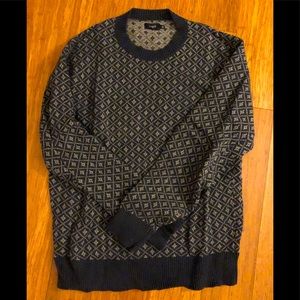 Men’s JCrew Sweater, medium, navy and grey
